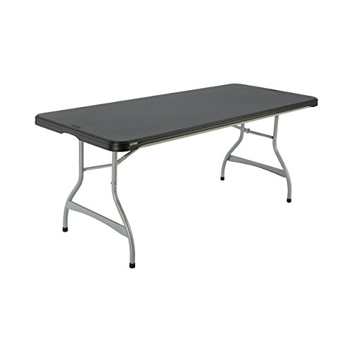 Lifetime Products 280350 Commercial Stacking Folding Table 6 Black