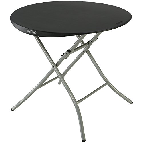 Lifetime Products 80351 Round Folding Table 33 Black