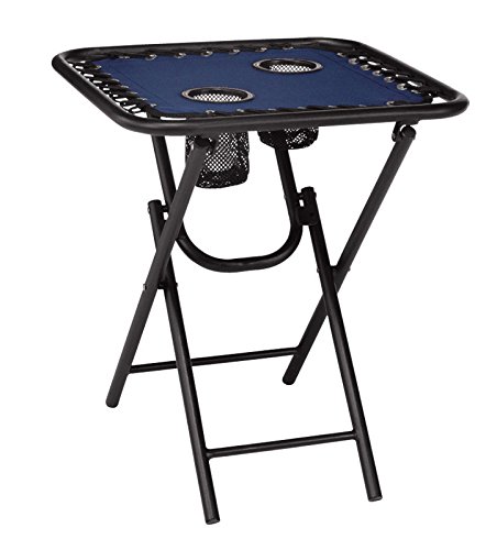 Living Accents T5s18fr1bkox60 Bungee Folding Table 18 Navy