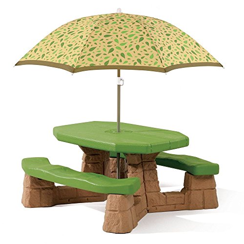 Step2  Naturally Playful Picnic Table With Umbrella