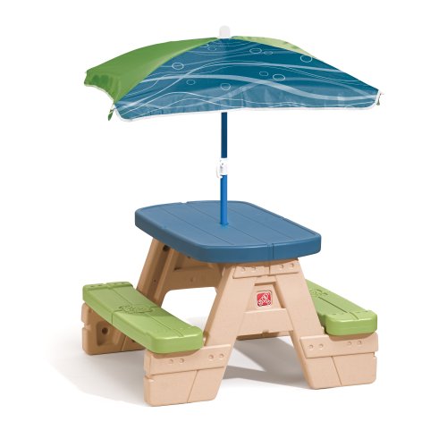 Step2 Sit And Play Picnic Table With Umbrella