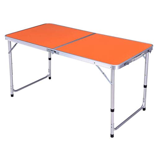 JINPENGRAN Portable Outdoor Foldable Picnic Table Lightweight Portable Folding TableLifting Table Folding TableOrange