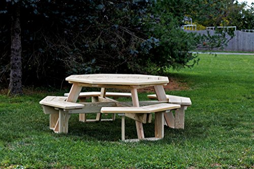 5 Ft Pressure Treated Pine Octagon Picnic Table-7 Paint Options
