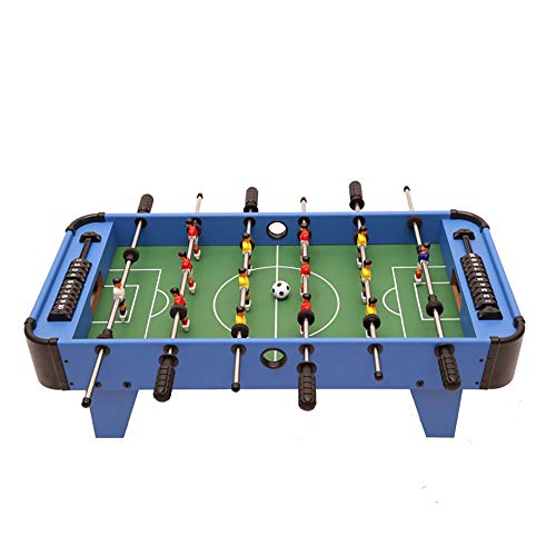 WHTBOX Foosball Table KidsFolding Football TableDeluxe MiniTable Top FootballFoosball FamilyFun GamSuitable for People Over Three Years OldBlue