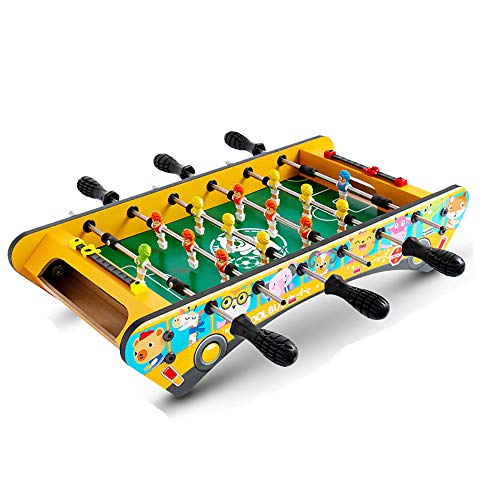 WHTBOX Mini Football TableFoosball PlayersIndoor GameKidsFamilyPlay SportsFunSuitable for People Over Three Years OldYellow