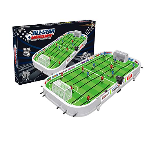 XGao Football Tabletop Games Football Table Hand Pull Toys Parent-Child Interaction Battle Table Games Recreational Hand Soccer for Game Rooms Arcades Bars Family Night Green