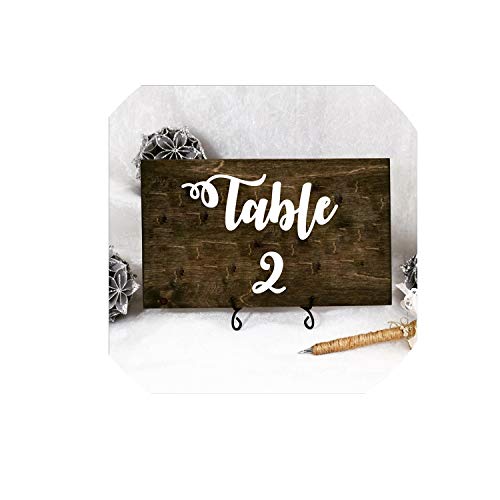 Wedding Table Number Vinyl Decals Removable Waterproof Table Plan Vinyl Sticker Wedding Centerpiece Bridal Shower DecorWhite Table 1-2015x15 cm