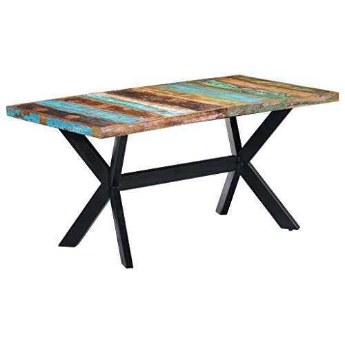 Dining Table 63x315x295 Solid Reclaimed Wood