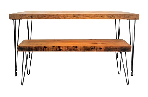 Handmade Reclaimed Wood Dining Table  Salvaged Barn wood  165 Inches Thick  24 Inches Wide  FREE SHIPPING