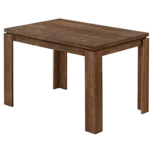 Monarch Specialties I 1163 32X 48  Brown Reclaimed Wood-Look Dining Table