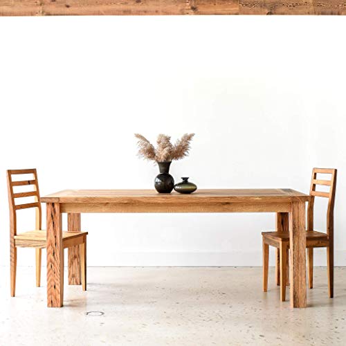 Reclaimed Wood Farmhouse Dining Table with Smooth Finish
