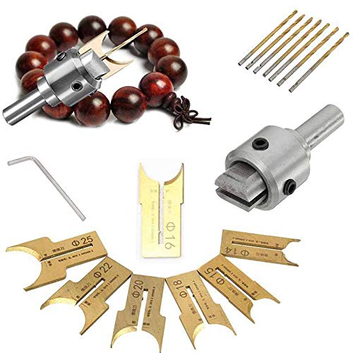 Durogs Buddha Beads Ball Router Bit Wooden Bead Maker Beads Drill Bit Milling Cutter Hardness Tungsten Steel Alloy Coated Cutter Woodworking Tools