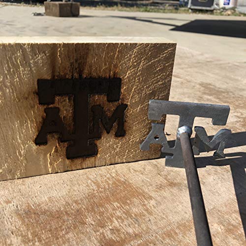 Texas A&M Aggies - 35 x 32 - BBQ Branding Iron - College - BBQ Crafts Woodworking Projects - The Heritage Forge