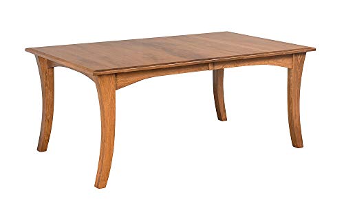 New Hickory Wholesale Amish Chandler 42 x 72 Solid Wood Dining Table Stained Sealy Hard Maple