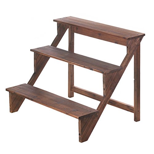 Verdugo Gift Wooden Steps Plant Stand