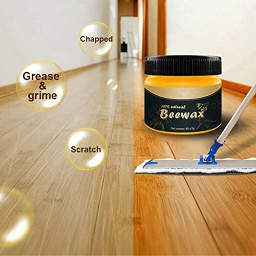 2Krmstr 3Pcs Wood Seasoning Beeswax Waterproof Wear-resistant Furniture Care Polishing Wax for Wooden Tables Chair Home Furniture Care Cleaning Tools Restoring Woods Natural Beauty