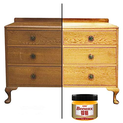 Beeswax Polish for Wood FurnitureFurniture Care Polishing Beeswax Waterproof Wear-Resistant Wax for Wooden Tables Chairs Cabinets Doors Protect and Enhance The Shine A