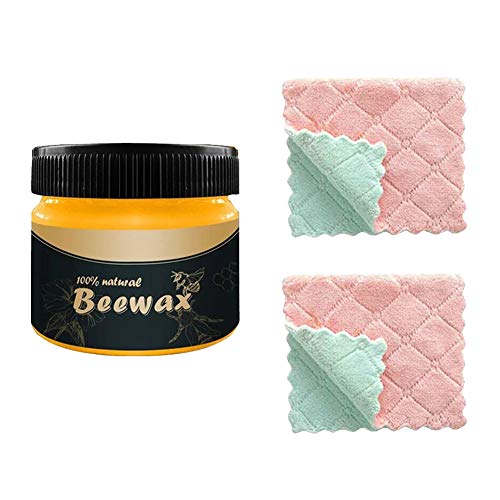 Howardee Furniture Care Polishing Beeswax Waterproof Wear-Resistant Wax Furniture Care Wax for Wooden Tables Chairs Cabinets Doors Restore Luster of Furniture Without Harming The Furniture