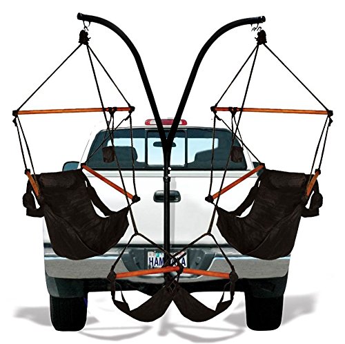 Hammaka Trailer Hitch Stand With Hammaka Chairs With Wooden Dowels