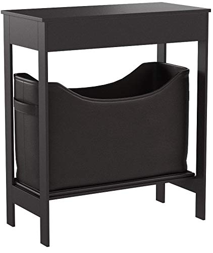 Side End Table with Storage Bin