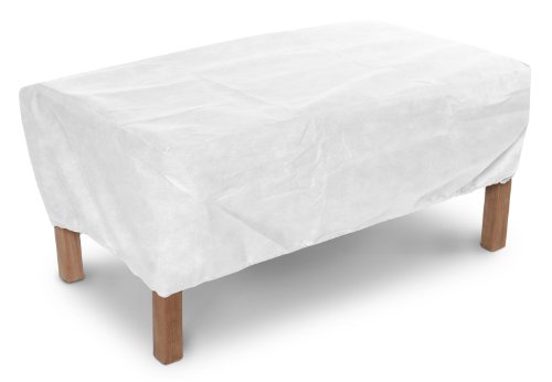 KoverRoos SupraRoos 52550 25 x 19-Inch OttomanSmall Table Cover 25 by 19 by 17-Inch White