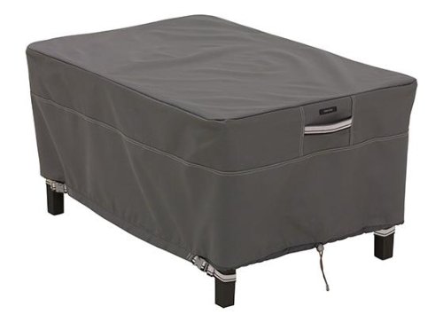 Ravenna Rectangular Ottoman And Side Table Cover Small Dark Taupe
