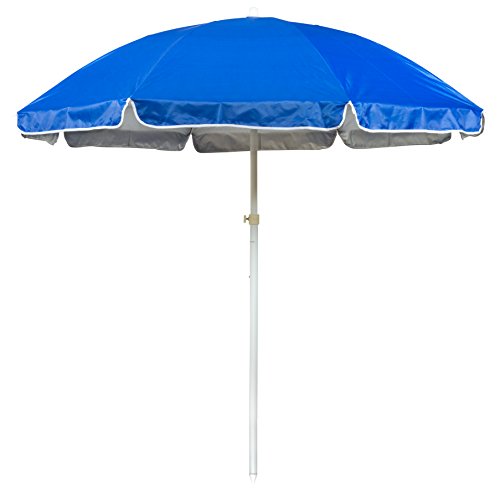 65 Portable Beach and Sports Umbrella by Trademark Innovations Blue
