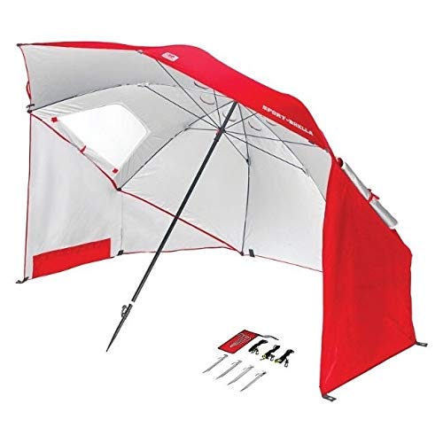 Shade 8 Ft Tiltable Red Sport Umbrella Polyester
