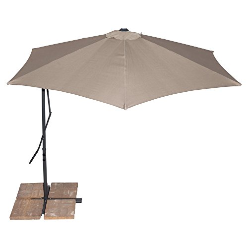 California Sun Shade Cantilever Umbrella Round 10 Tan