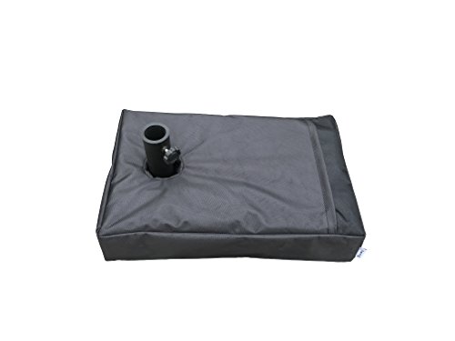 Do4U 224 x 145 Rectangle Sunshade Umbrella Parasol Base Sand Weight Bag Up to 110 lbs1680 D thick oxford fabricblack