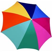 Rio Beach Deluxe Sunshade Umbrella 6-Feet Alternating Color Panels