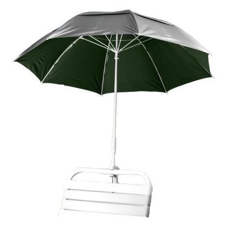 Clamp Fiberglass Beach  Rain Umbrella With Vent Upf 50 - Forest Green Inside