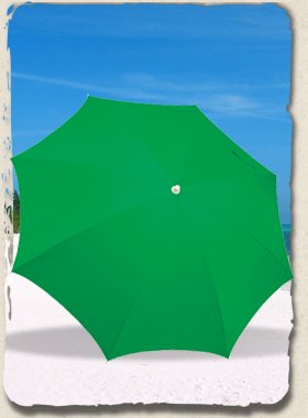 Rio Beach Clamp-on Umbrella In Solid Colors