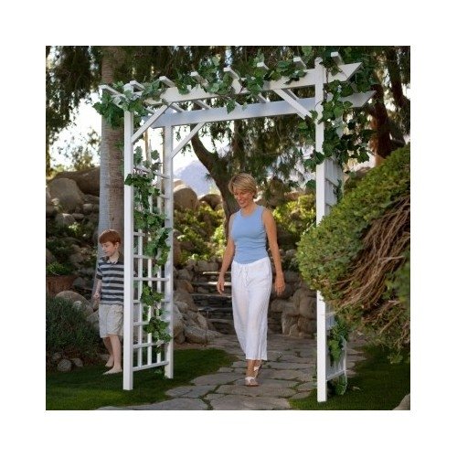 Pergola Arbors Ideal for Garden a Wedding Entry-way or Indoor Weddings This Decorative Weather Resistant Pergola Kit Will Enhance Any Garden Setting with the Trellis for Plants and Visual Appeal The Missing Piece to Create an Enchanting Oasis