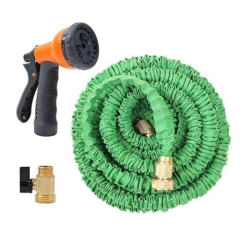 Soled Garden Hose 25 Feet Expandable Garden Hose With Brass Connector And Spray Nozzle For Arbor Day Us Seller