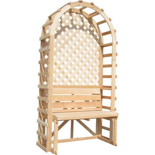 SAMS Gazebos Trellis Backdrop Wood Arbor with Bench SAMS Gazebos Trellis Backdrop Wood Arbor with Bench