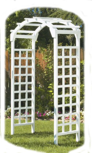 Greenstone Arch Arbor White