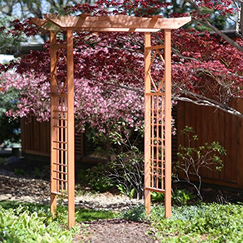 Wood Garden Arbor Arch Trellis Pergola Wedding Large