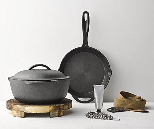 Orvis Cast Iron Skillet Crock And Trivet Set