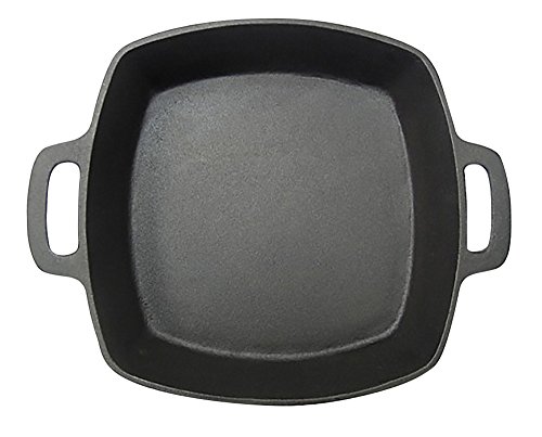 MrBarBQ 08108X Square Pan Cast Iron