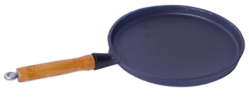 Spiceberry Home Cast Iron 9-Inch Blini Pan - Ideal for Tortillas Blini and Steaks