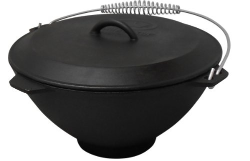 King Kooker 5911S Seasoned Cast Iron Pot and Lid 275-Gallon