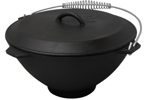 King Kooker 5911S Seasoned Cast Iron Pot and Lid 275-Gallon