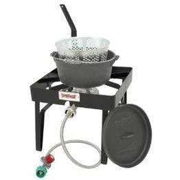 Patio Stove  Cast Iron Pot Cooker