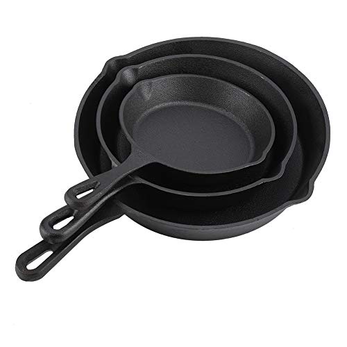 Professional Nonstick Frying Pan Set 3pcsSet Cast Iron Pots Frying Pans Cookware Household Kitchen Cooking Tool Set