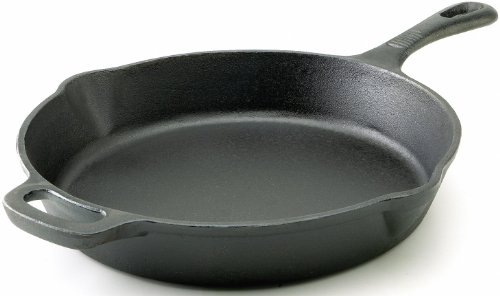 T-fal E83407 Pre-Seasoned Nonstick Durable Cast Iron Skillet  Fry pan Cookware 12-Inch Black - 2100082838