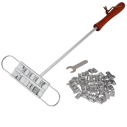 ISUDA BBQ Branding Iron Set with Changeable Letters Barbecue Steak Names Tool For Grilling