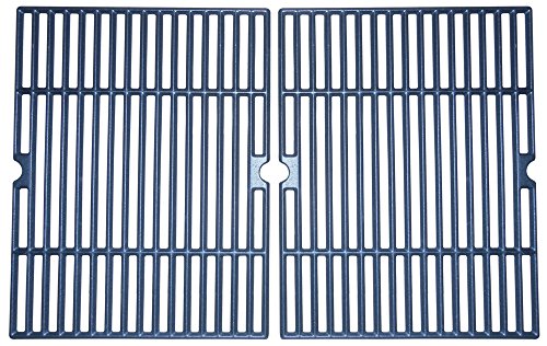 Music City Metals 60042 Matte Cast Iron Cooking Grid Replacement For Select Charbroil Gas Grill Models Set Of 2