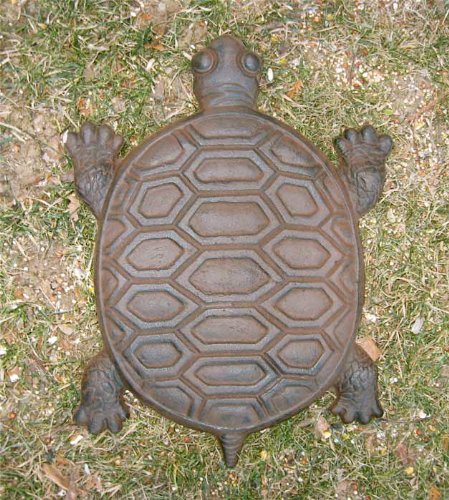 Turtle Stepping Stones Set Of 6 Cast Iron Rust Finish