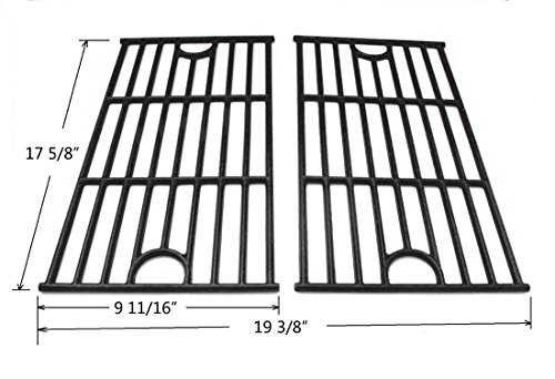 Gi1312 Porcelain Coated Cast Iron Cooking Grid Replacement For Master Forge Sh3118b Gas Grill And Others Set